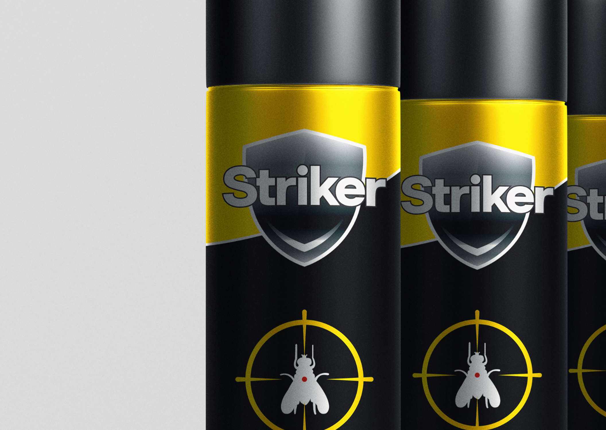 Prezentacija dizajna logo-a i pakiranja za Striker